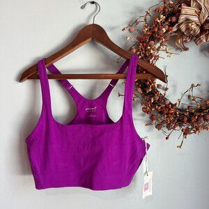 Free People Movement x HATCH SMALL Never Better Square Neck Maternity Bra Pink